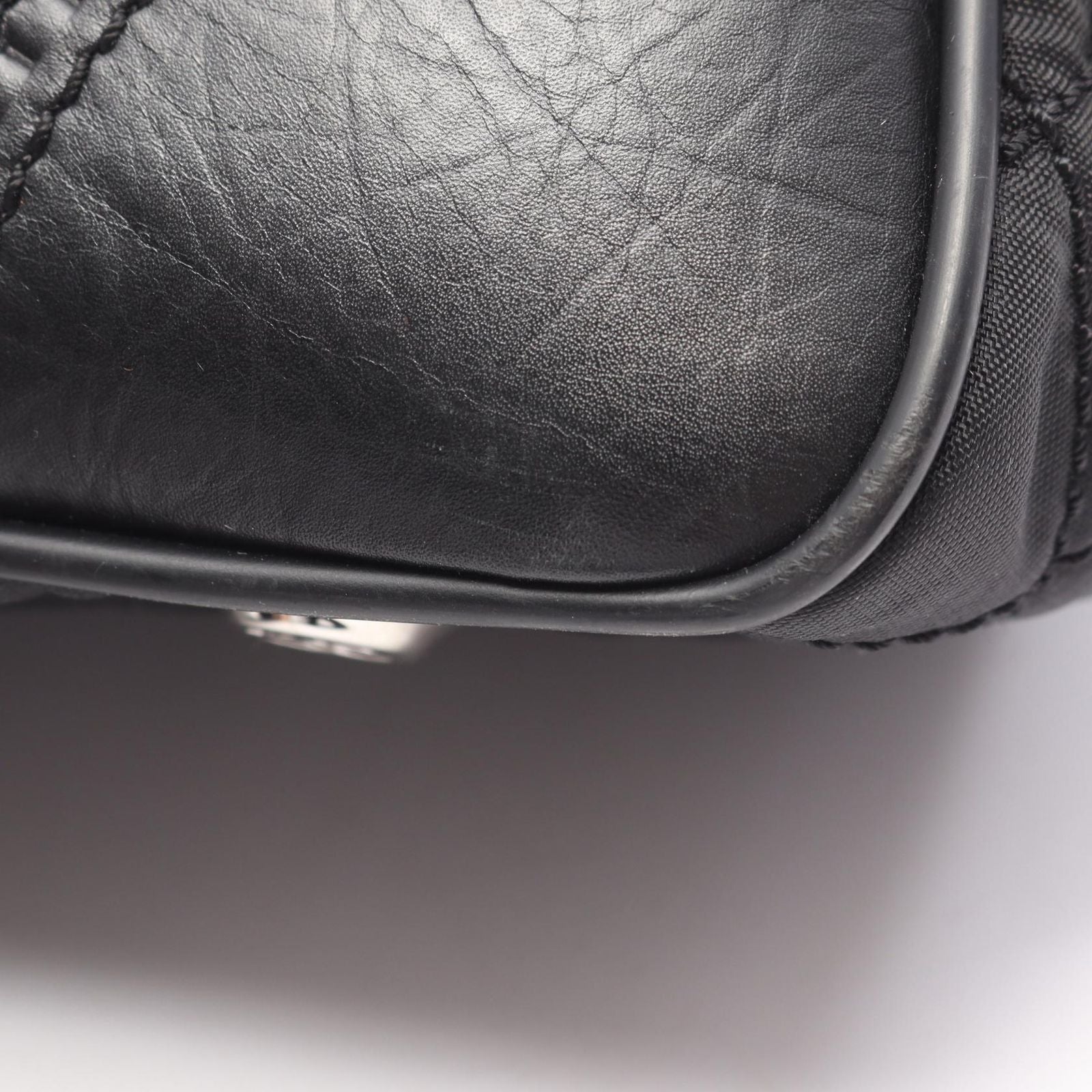 Chanel Tote Paris New York Line Black Nylon Leather — view 8