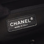 Chanel Tote Paris New York Line Black Nylon Leather — view 4