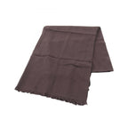 Gucci Shawl GG Pattern Dark Brown Wool Silk Scarf