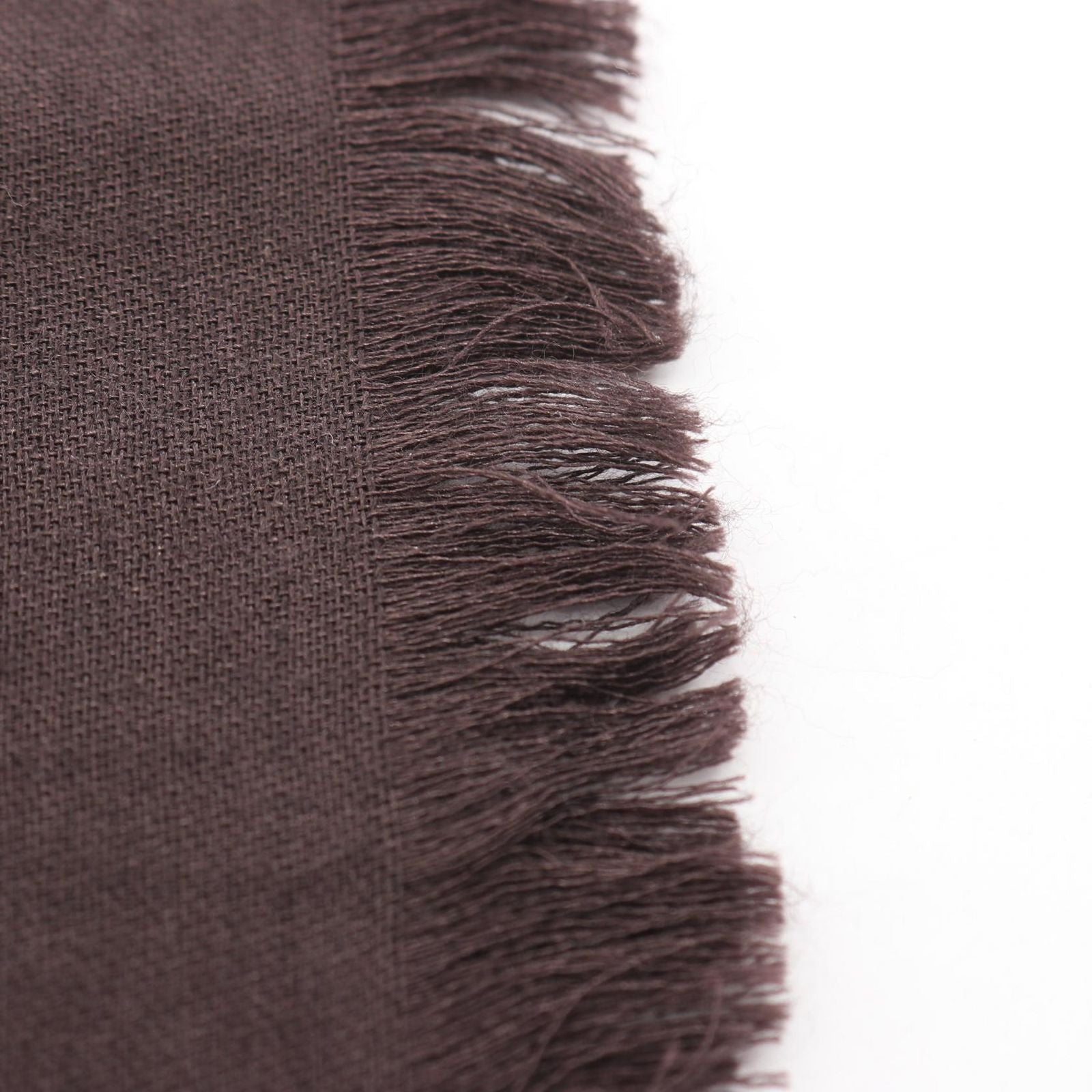 Gucci Shawl GG Pattern Dark Brown Wool Silk Scarf — view 5