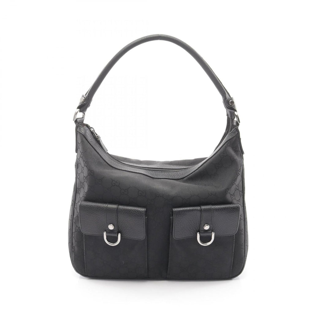 Gucci Shoulder Bag GG Nylon Black