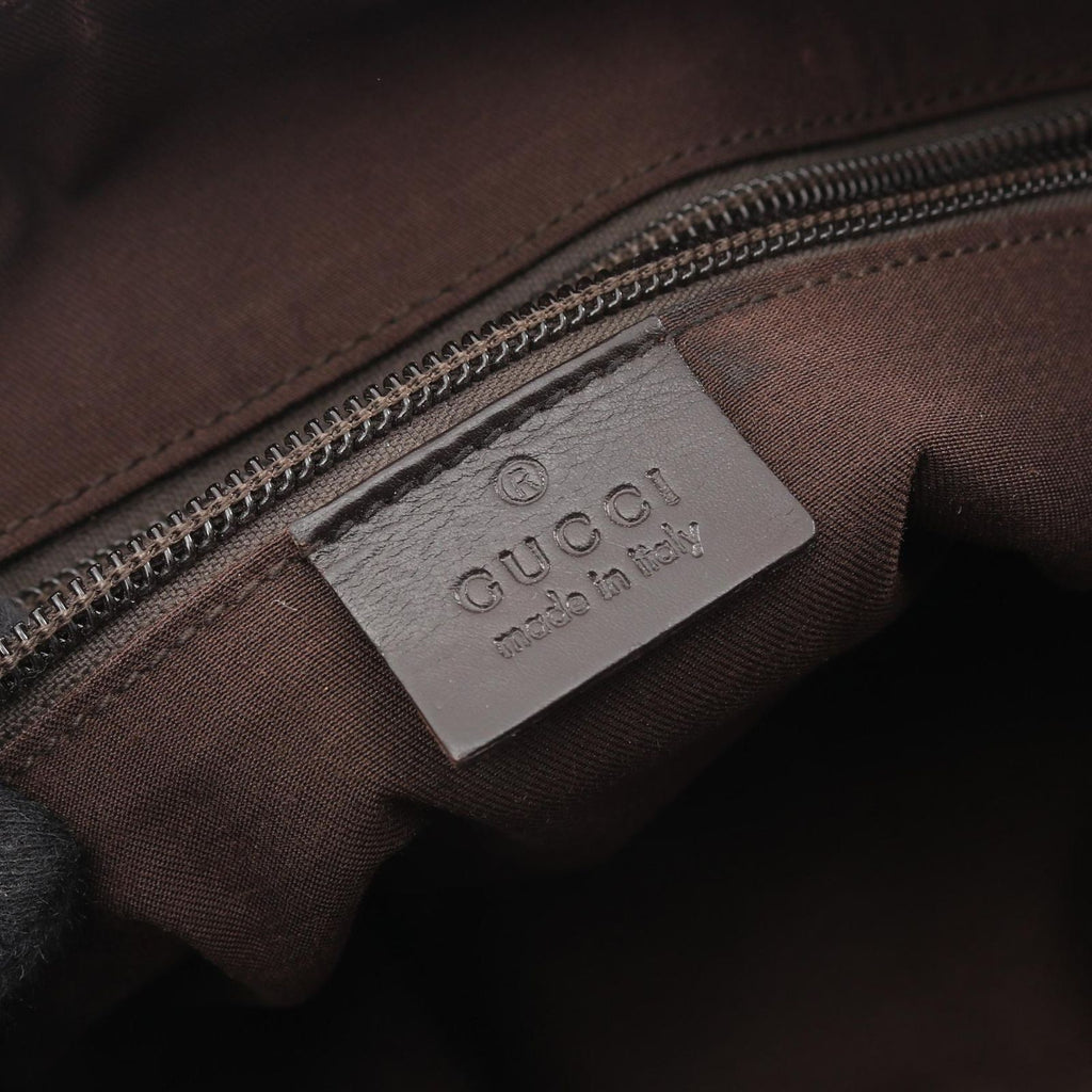 Gucci Shoulder Bag GG Canvas Beige Dark Brown — view 4