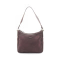 Gucci Shoulder Bag Dark Brown Canvas Leather