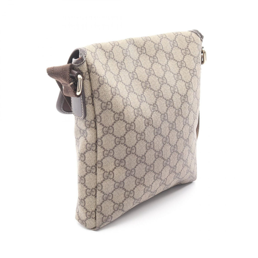 Gucci Shoulder Bag GG Supreme Beige Canvas Leather — view 2