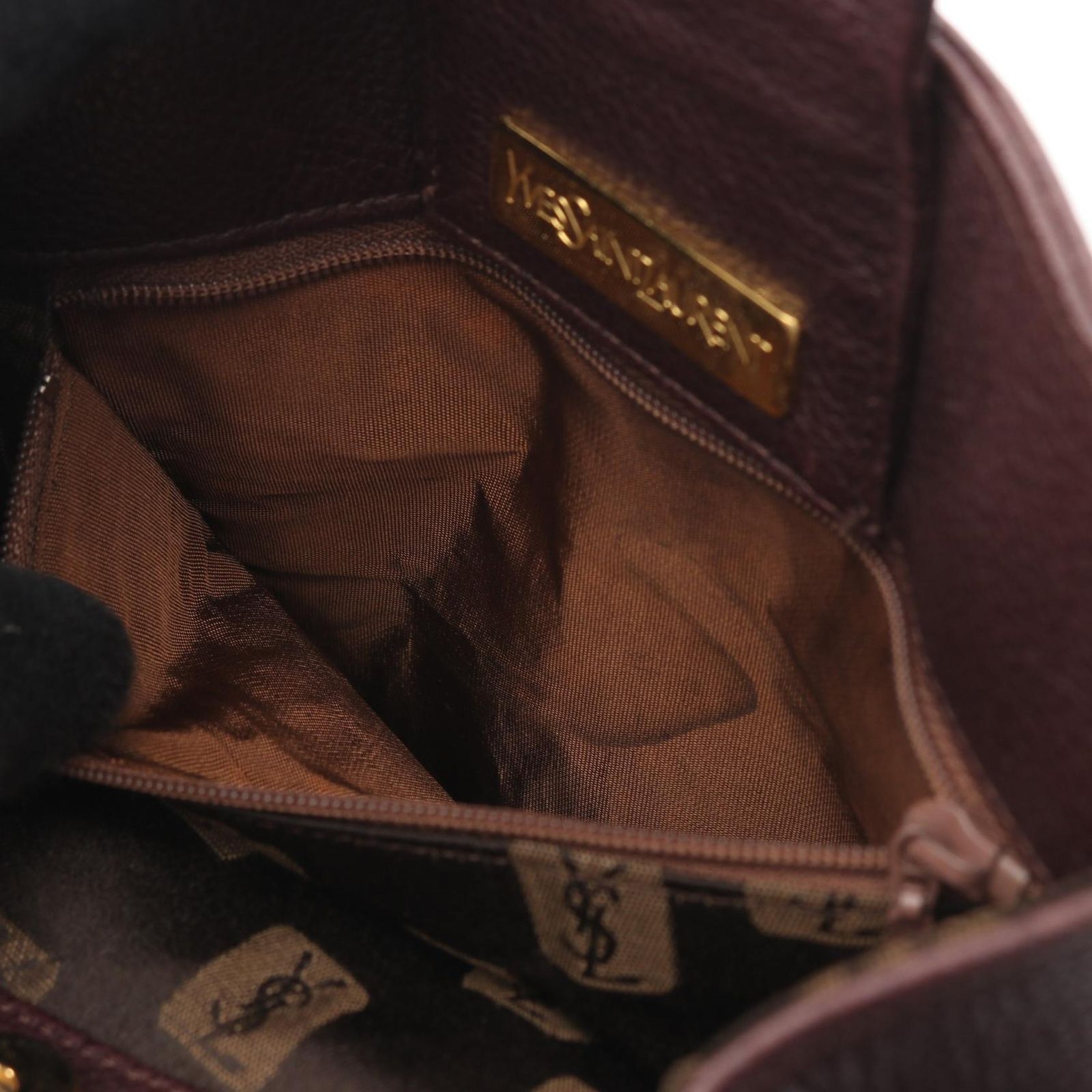 Saint Laurent Yves Handbag Brown Leather — view 9