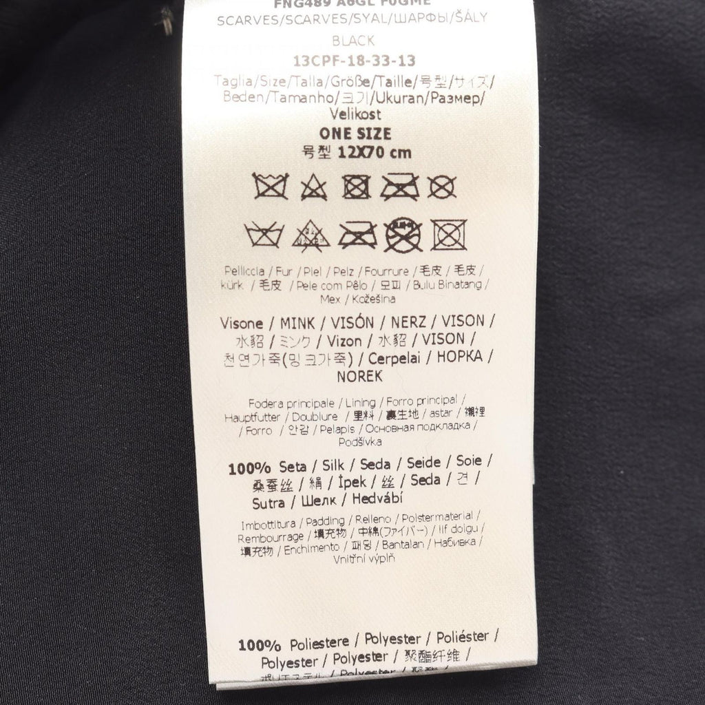 Fendi Scarf Tippet Scarves Black — view 4