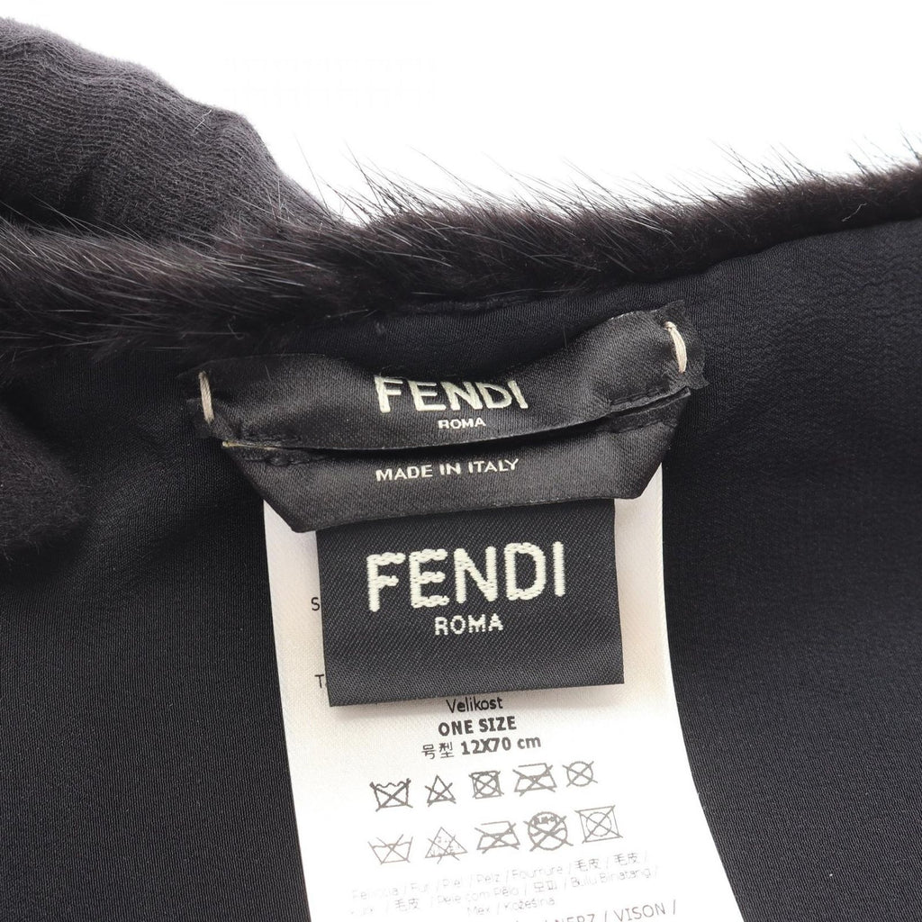 Fendi Scarf Tippet Scarves Black — view 3