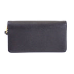 Prada Leather Chain Wallet Saffiano Black Gold 2-Way — view 7