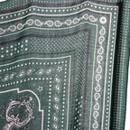 Hermes Carre Geant les Bandana Large Shawl Scarf Cashmere Silk Green — view 5