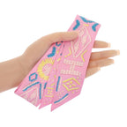Hermes Kelly en Perles Scarf Silk Pink Blue — view 9
