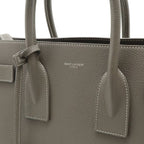 Saint Laurent Paris YSL Sac Dojour Small Handbag 2-Way Shoulder Leather Gray — view 9