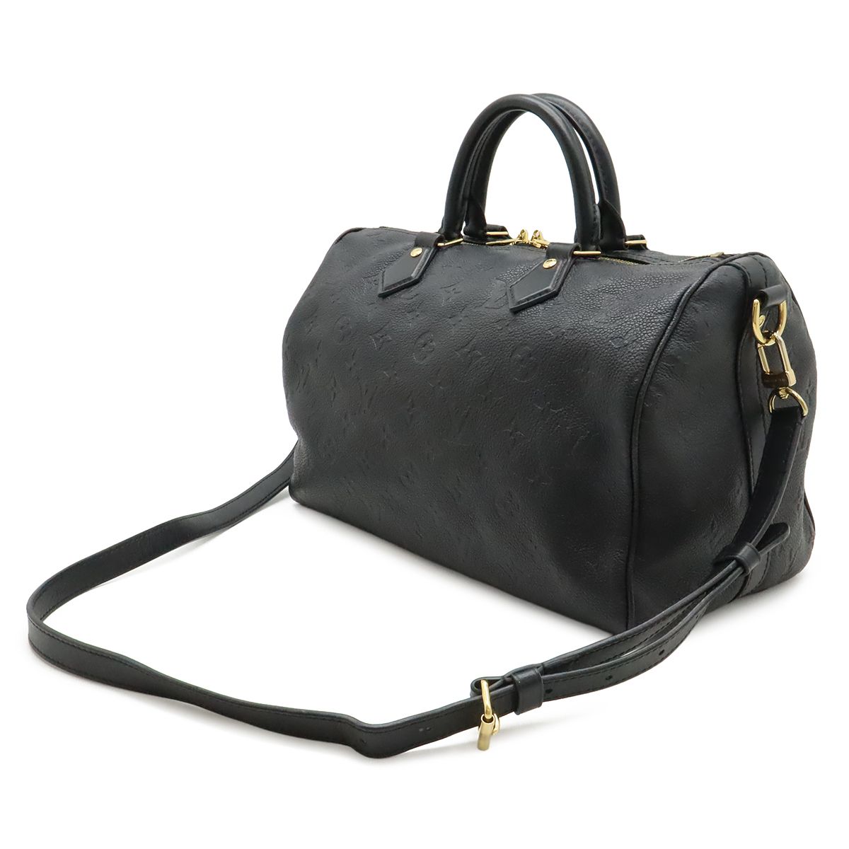 Louis Vuitton Monogram Empreinte Speedy Soft 30 2-Way Shoulder Bag Infini Black — view 2