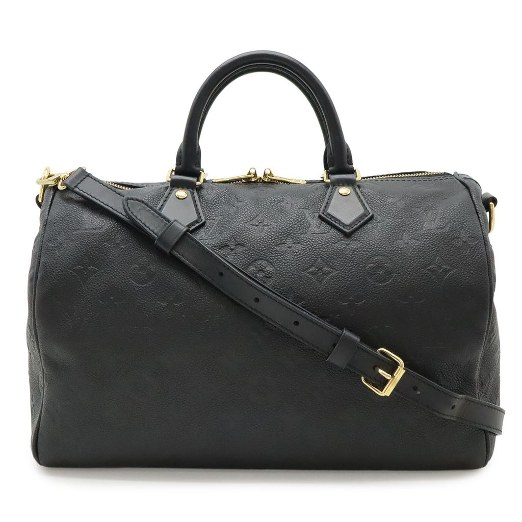 Louis Vuitton Monogram Empreinte Speedy Soft 30 2-Way Shoulder Bag Infini Black