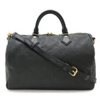 Louis Vuitton Monogram Empreinte Speedy Soft 30 2-Way Shoulder Bag Infini Black