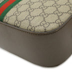 Gucci Ophidia GG Supreme Small Cross Belt Bag 2-Way Clutch Beige Mocha Brown — view 3