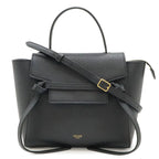 Celine Belt Bag Nano 2-Way Crossbody Leather Black Gold