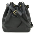 Louis Vuitton Epi Petit Noir Shoulder Bag Drawstring Black