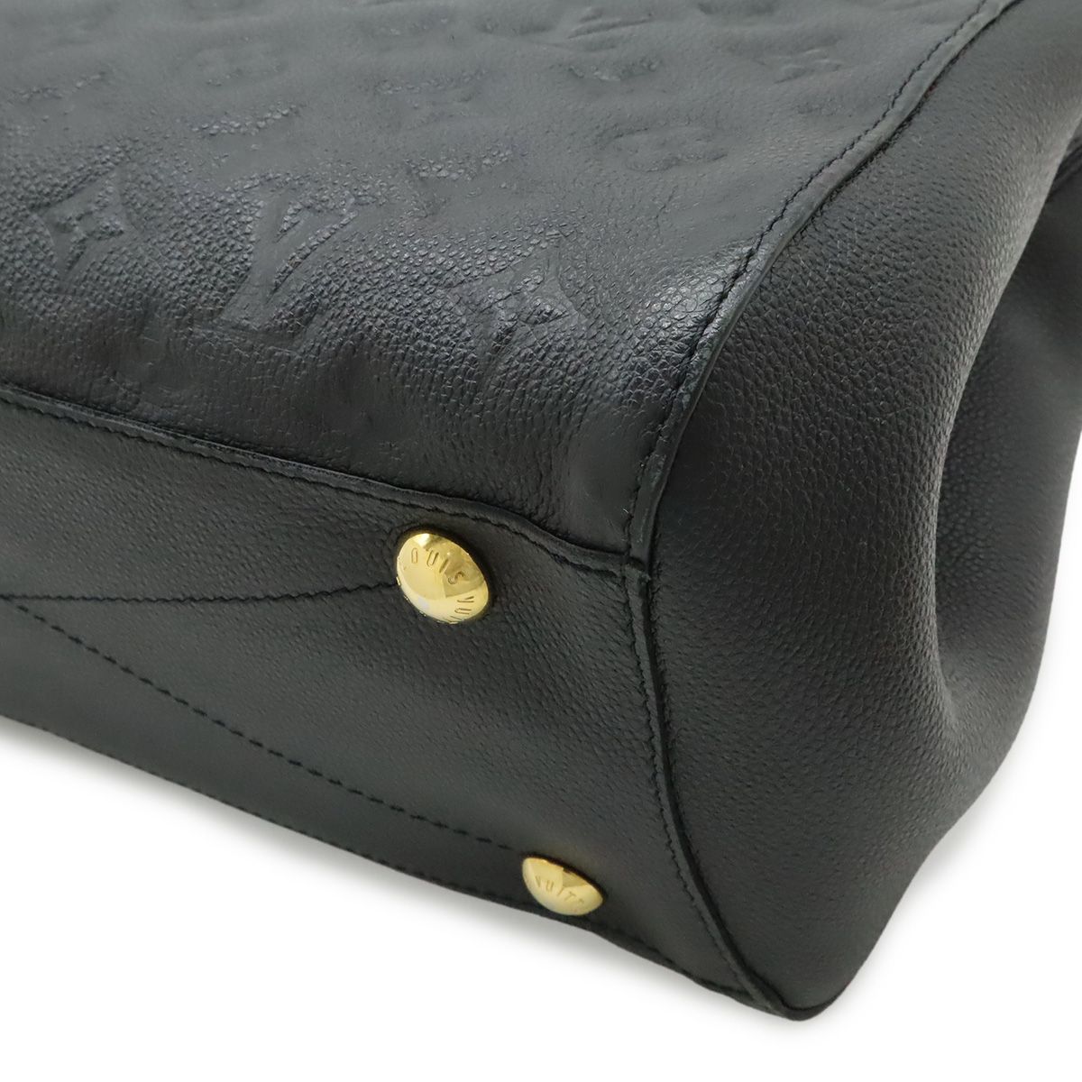 Louis Vuitton Monogram Empreinte Montaigne MM 2-Way Shoulder Bag Noir Black — view 3