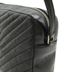 Saint Laurent Paris Yves Camera Bag Pochette Leather Black Silver — view 4
