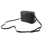 Saint Laurent Paris Yves Camera Bag Pochette Leather Black Silver — view 2