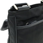 Prada Shoulder Bag Crossbody Nylon Leather Nero Black Silver Overseas Boutique — view 7