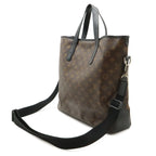 Louis Vuitton Monogram Macassar Davis Tote Large Shoulder Bag Brown — view 2