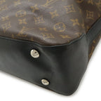 Louis Vuitton Monogram Macassar Davis Tote Large Shoulder Bag Brown — view 3