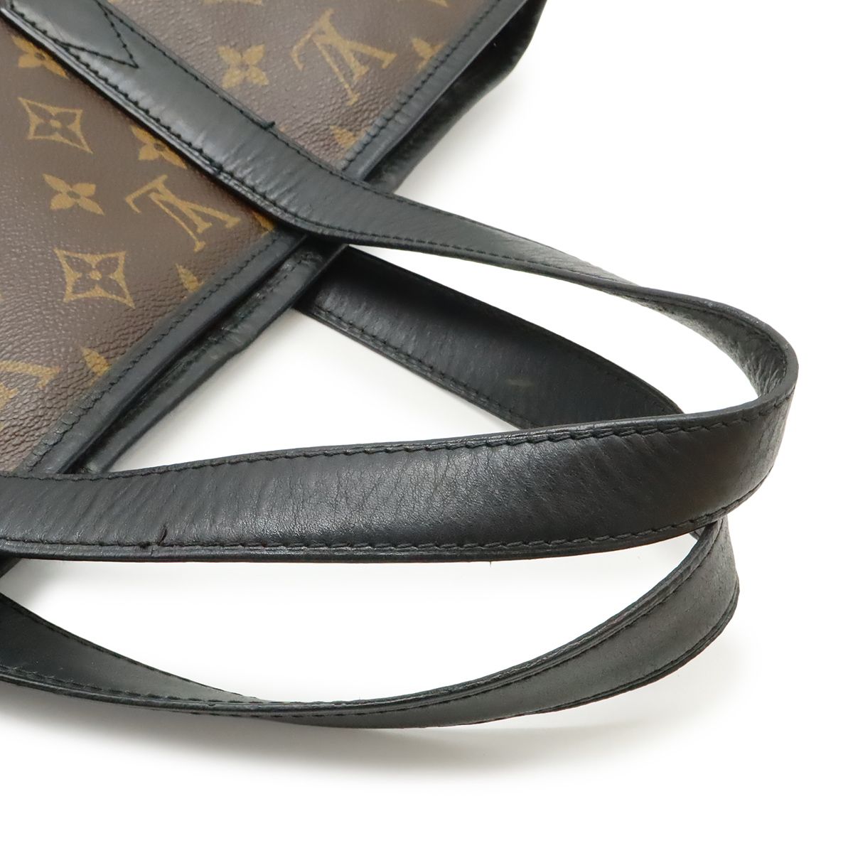 Louis Vuitton Monogram Macassar Davis Tote Large Shoulder Bag Brown — view 5