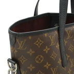 Louis Vuitton Monogram Macassar Davis Tote Large Shoulder Bag Brown — view 4