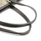 Gucci GG Supreme Tote Large 2-Way Shoulder Bag Crossbody Leather Beige Dark — view 6
