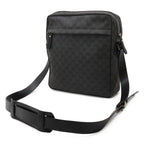 Gucci GG Canvas Shoulder Bag Crossbody Dark Gray Black — view 2