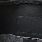 Gucci GG Canvas Shoulder Bag Crossbody Dark Gray Black — view 7