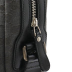 Gucci GG Canvas Shoulder Bag Crossbody Dark Gray Black — view 4