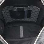 Gucci GG Canvas Shoulder Bag Crossbody Dark Gray Black — view 6