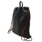 Gucci Print Drawstring Backpack 2-Way Tote Leather Black — view 2