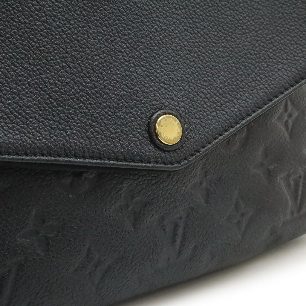 Louis Vuitton Monogram Empreinte Twice Shoulder Bag Pochette Noir Black Gold — view 9
