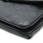 Louis Vuitton Monogram Empreinte Twice Shoulder Bag Pochette Noir Black Gold — view 3