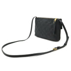 Louis Vuitton Monogram Empreinte Twice Shoulder Bag Pochette Noir Black Gold — view 2