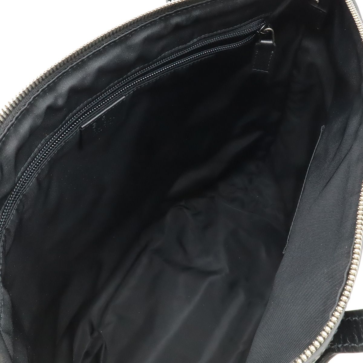 Gucci Web Stripe Sherry Line Tote 2-Way Shoulder Bag Nylon Canvas Black — view 6