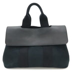 Hermes Valparaiso PM Tote Toilet Blanc Leather Black Silver Pouch Out of Stock