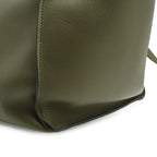 Celine Big Small 2-Way Shoulder Bag Crossbody Leather Olive Green Silver — view 8