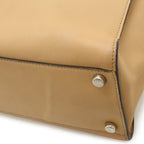 Fendi Peekaboo Essential 2-Way Shoulder Bag Leather Beige Silver — view 3