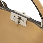 Fendi Peekaboo Essential 2-Way Shoulder Bag Leather Beige Silver — view 7