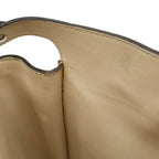 Fendi Peekaboo Essential 2-Way Shoulder Bag Leather Beige Silver — view 9