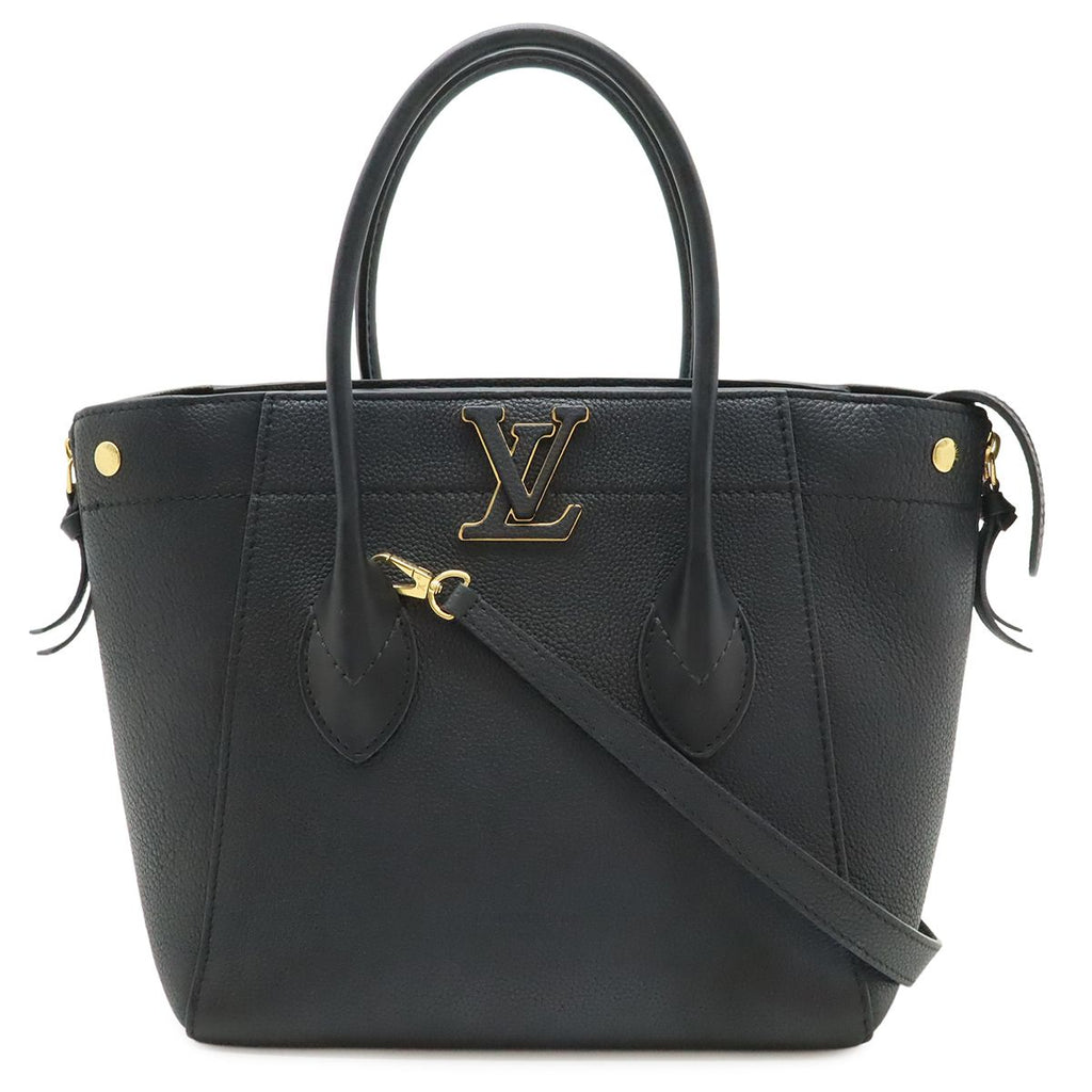 Louis Vuitton Freedom 2-Way Shoulder Bag Taurillon Leather Noir Black Gold