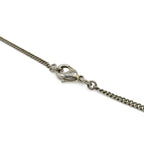 Chanel CC Logo Necklace Pendant Rhinestone Metal Silver — view 5