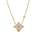Louis Vuitton Pendant Star Blossom BB Necklace 18k Pink Gold Pearl Diamond