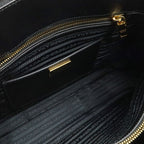 Prada Saffiano Tote Leather Nero Black Gold — view 8