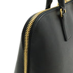 Prada Saffiano Tote Leather Nero Black Gold — view 4