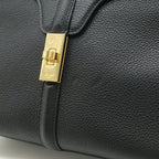 Celine 16 Small 2-Way Shoulder Bag Leather Black Gold — view 8
